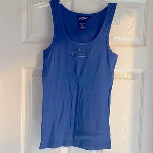 Harley Davidson tank, royal blue, size medium